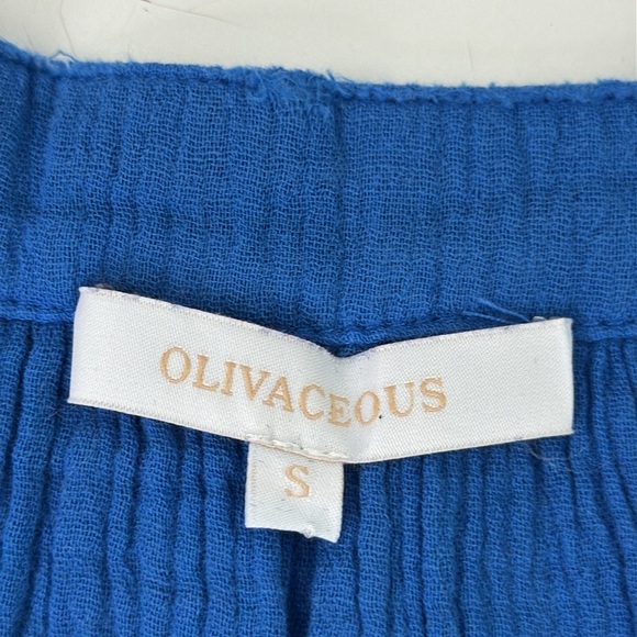 Olivaceous Royal Blue Sleeveless Tank Top - Picture 2 of 7